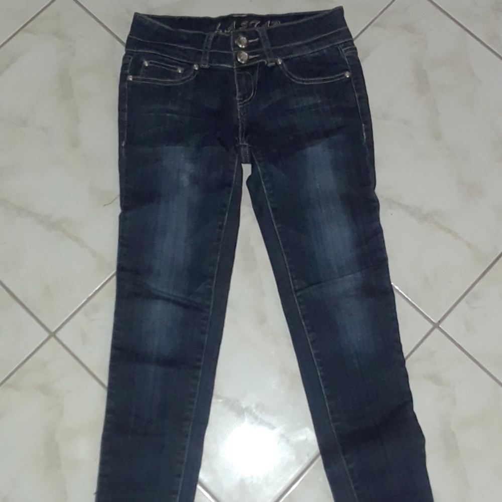 Dark blue jeans